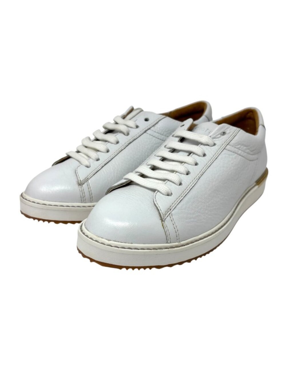 Hush Puppies Sabine White Leather Sneakers Tennis Shoes Trainers Size 8.5W Wide - Picture 11 of 11